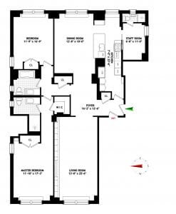 845 West End Avenue #5D Floorplan